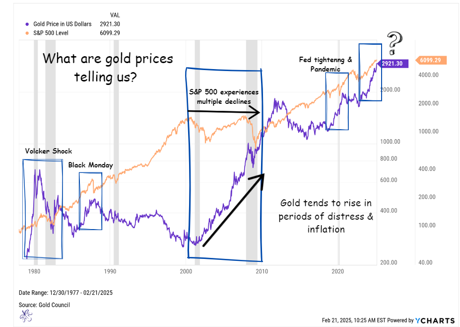 Gold vs SPX 2-23-25